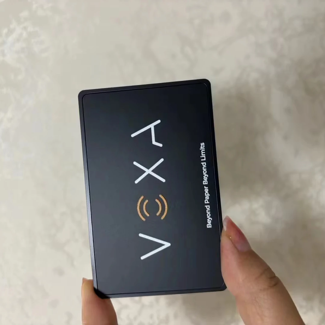 Лазерная гравировка nfc213 черная матовая гибридная пустая металлическая 144 байт nfc карта из нержавеющей стали