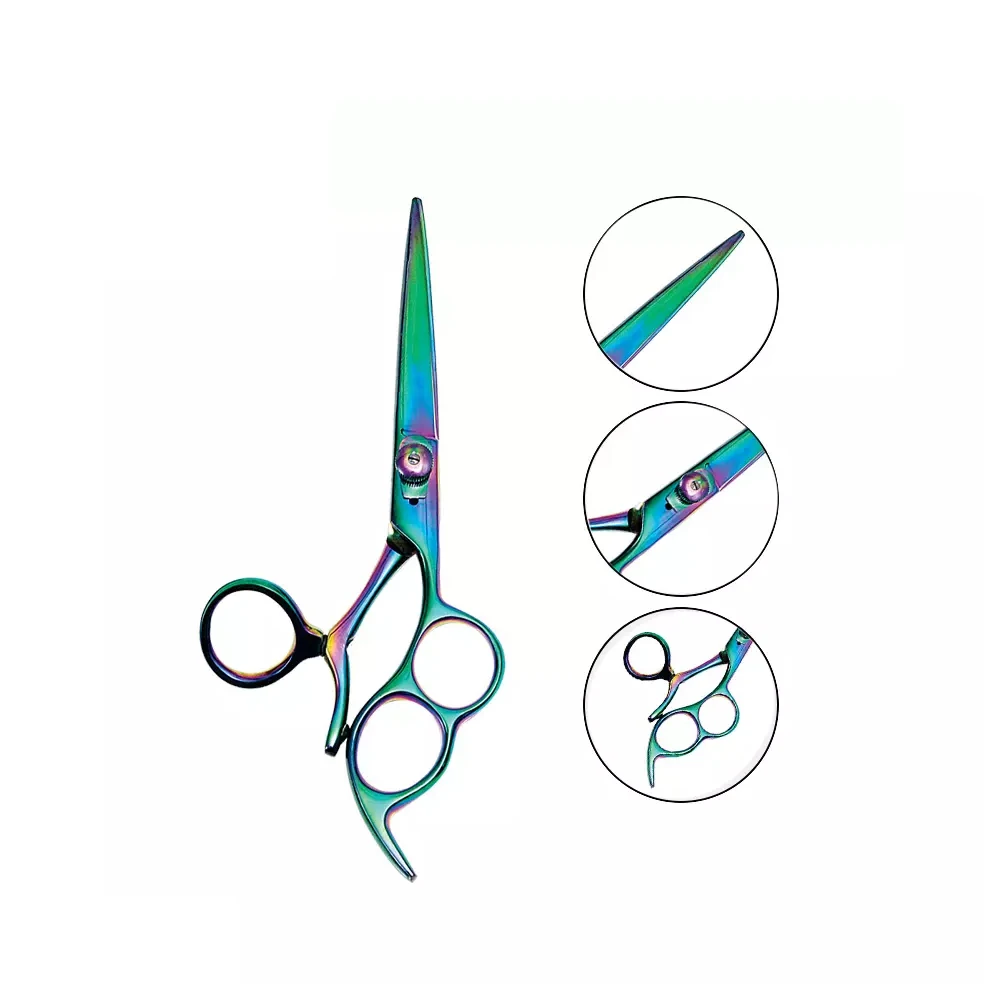 Custom made stainless steel barber scissors wholesale hair dressing scissors