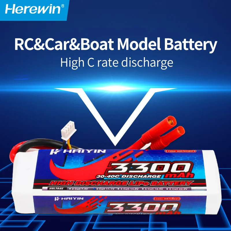 High Rate LiPO  Battery 50C 4S 14.8V 3300mah rechargeable  RC Car Batteries