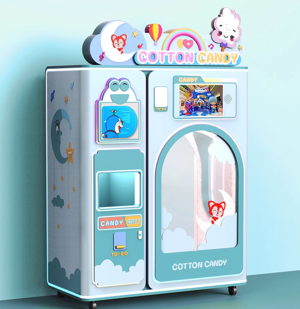 Cotton Candy Self-service Machine Cotton Candy Machine Made in China Cotton Candy Machine Vending Not Expensive