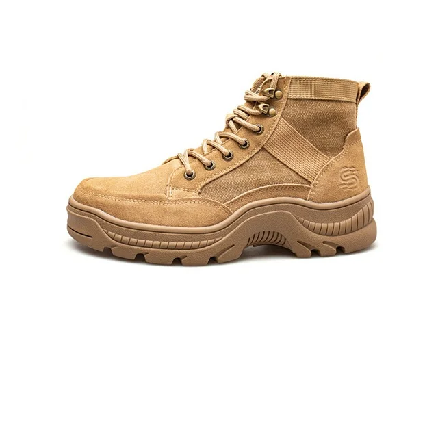 Customized industrial work boots safety shoes for men factory steel toe safety boot