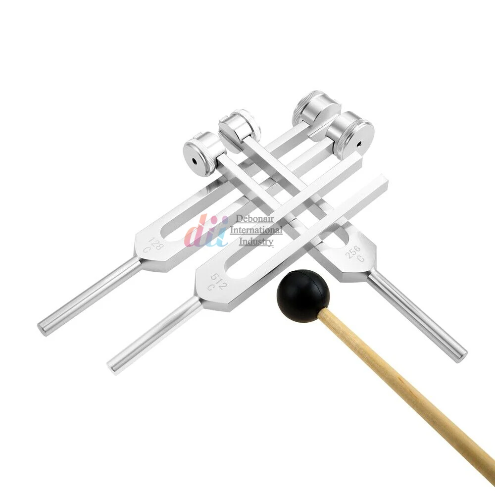 Wholesale Surgical Tuning Forks Set 128 256 512Hz Medical Sound Healing Therapy Musical Instruments Hearing Therapy Tools