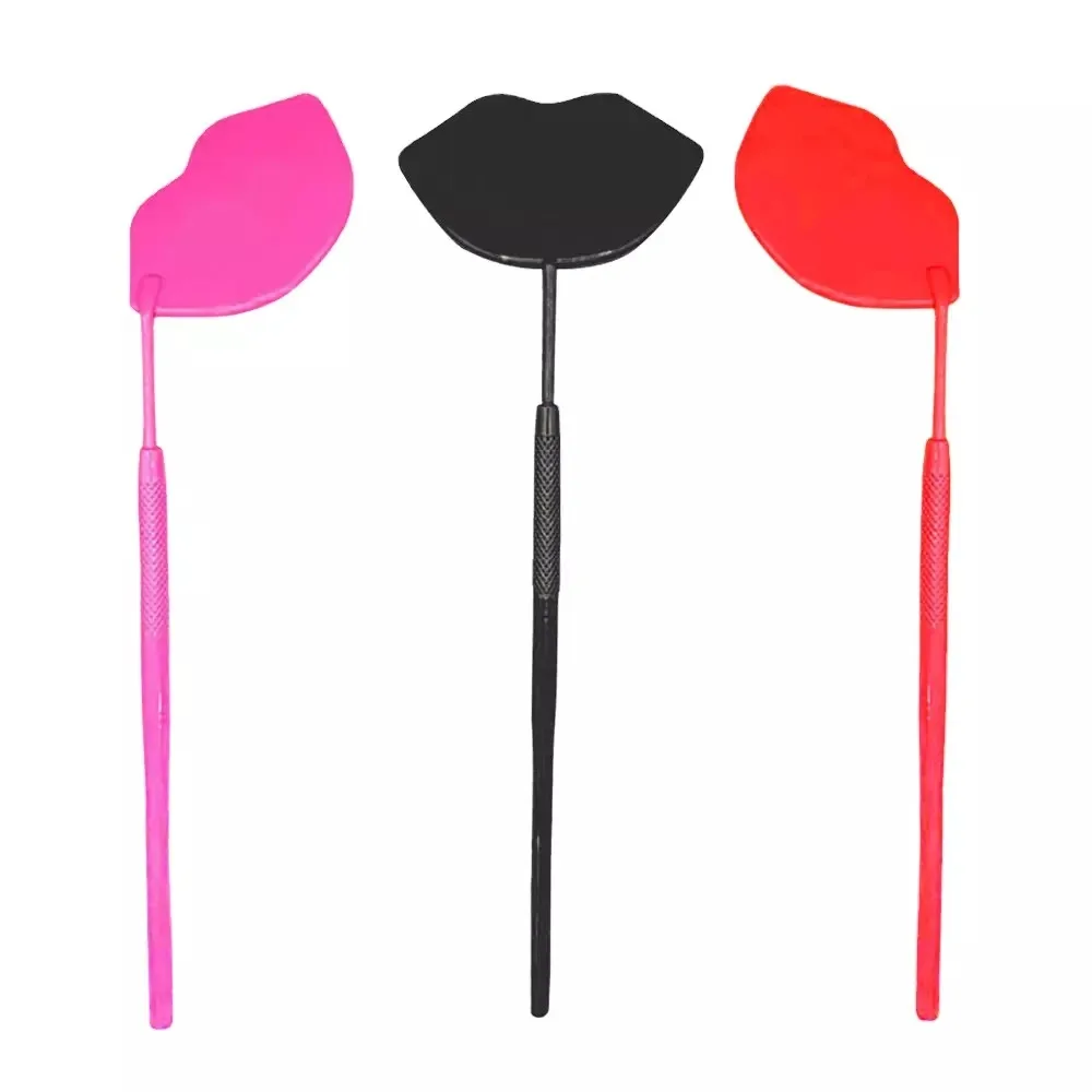 2022 New Arrivals Lips Shape Stainless Steel Hand Testing Mirror Eyelash Extension Tool Lashes Mirror