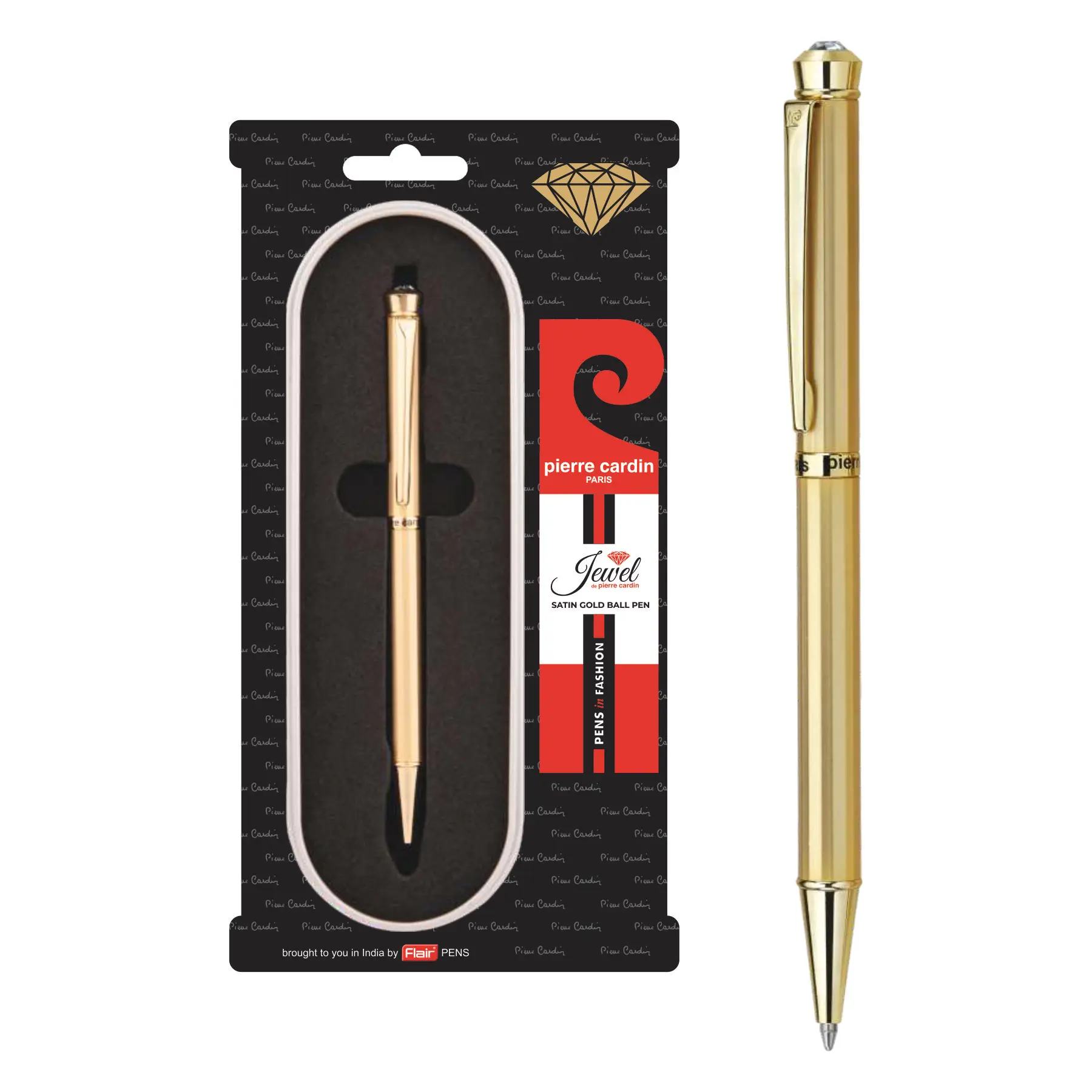 Pierre Cardin Paris Parker Jewel Set of Satin Gold  & Ballpoint pens office accessories corporate Parker pen gift set