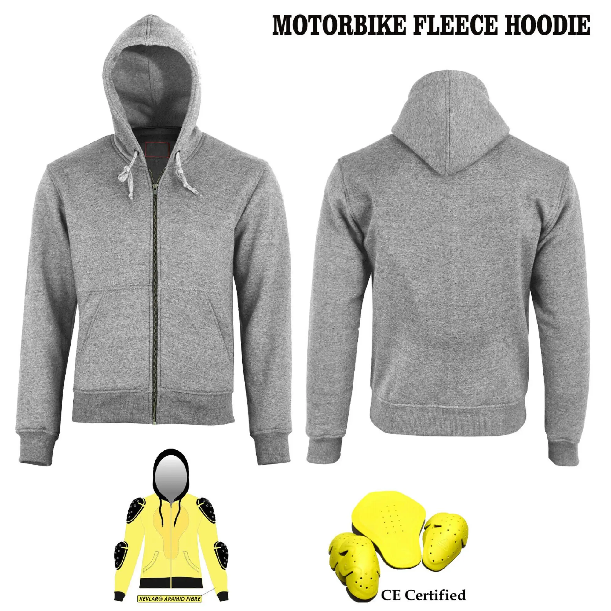 Wholesale Latest Custom Made Heated Motorcycle Hoodie CE Motorbike Fleece Protective Hoodie Zip up Jacket With OEM Service