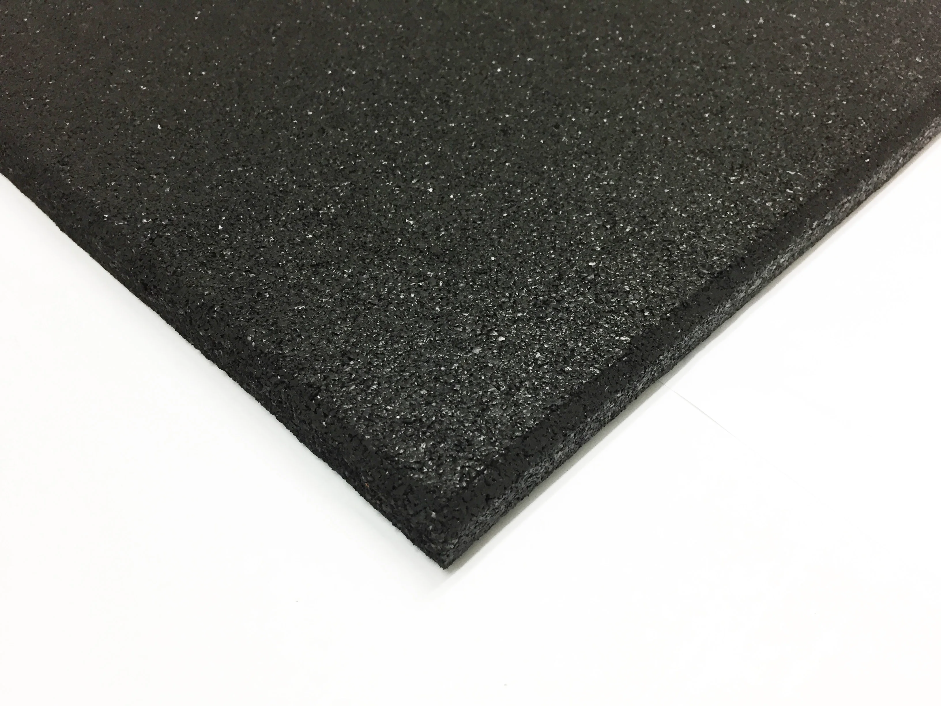 Primefit | Fitmat SQ 20 Squared Shape Rubber Tile Gym Carpet in Black Color