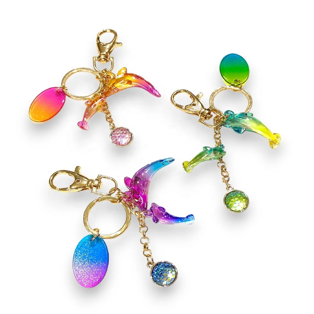 Sparkly Colorful Keychains for School Bag Packs Travel Bags Accessories