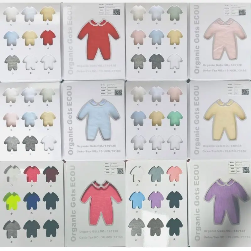 GOTS GRS Certified Organic Cotton Fabric Customizable Print Fabric Cotton Jersey For Baby Clothes