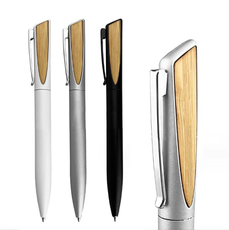 NW012 экологически чистые бамбуковые ручки с высококачественным персонализированным деревянным логотипом ручка Лазерная пустая бамбуковая шариковая ручка