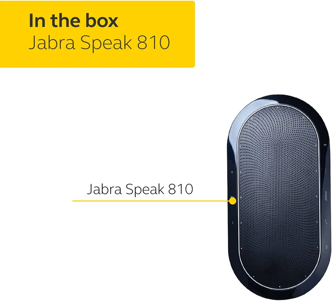 Jabra Speak 810 Conference Speakerphone wireless BT USB Microphone conference speakerphone