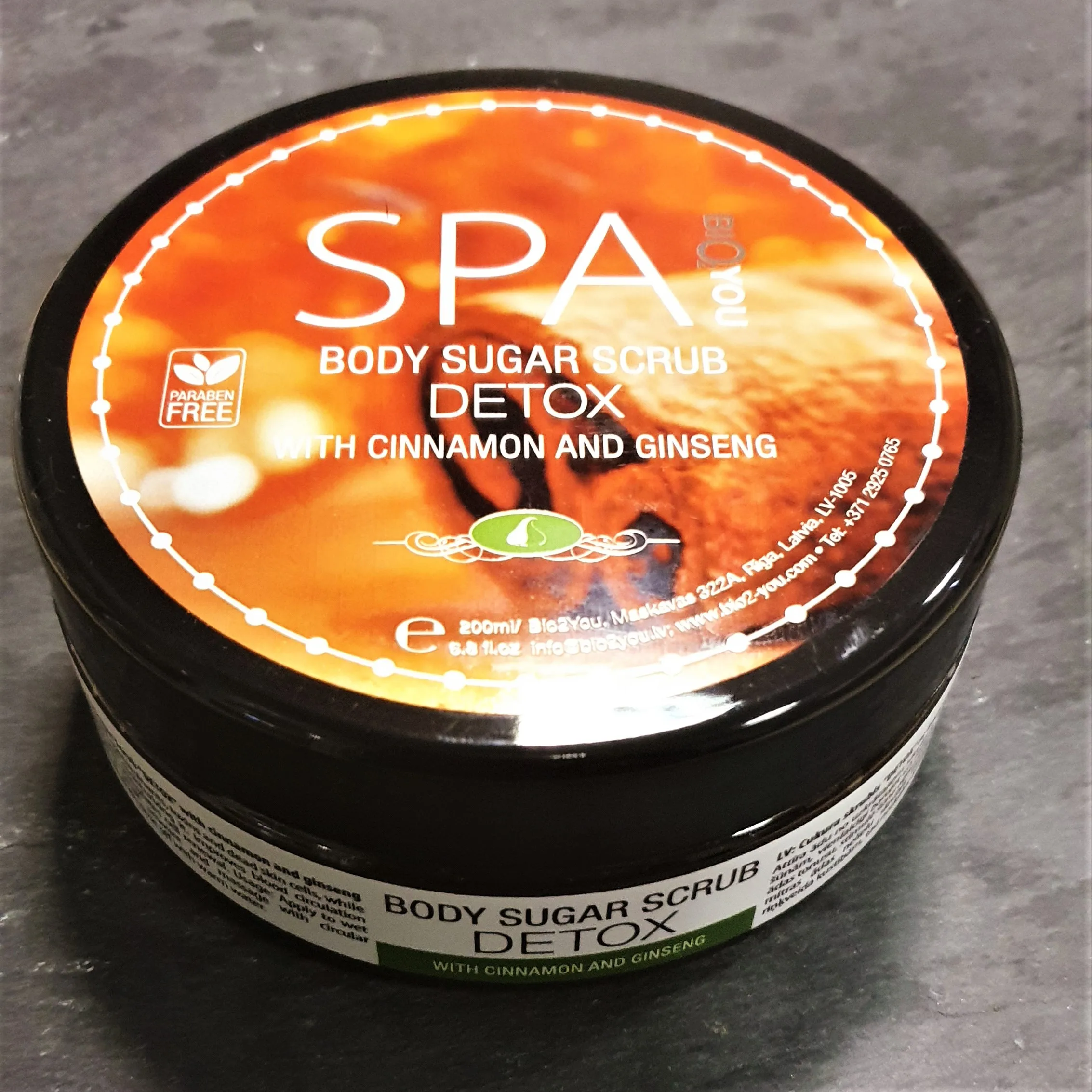 Wholesale Low Price Packaging Detox With Cinnamon And Ginseng Sugar Body Scrub 200 Ml