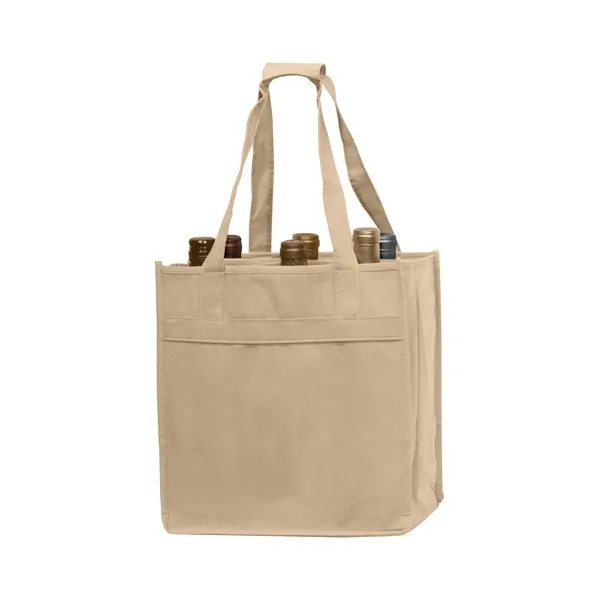 Customized imprinted logo wine bag tote reusable shopping bag wholesale cheap  /eco promotional wine bag with logo