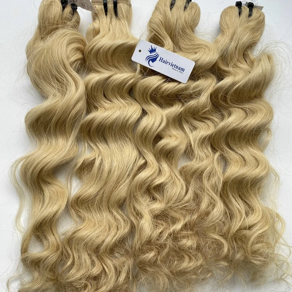 New Arrival Genius Weft 100% Human Weft Hair Extensions - Body Wave Blonde Hair Bundles