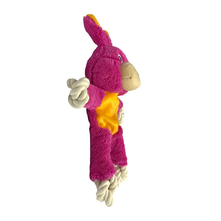 Superior Quality Cute Plush Duck Dog Pet Chew Toy Plush Animal Shape Non Toxic For Dogs