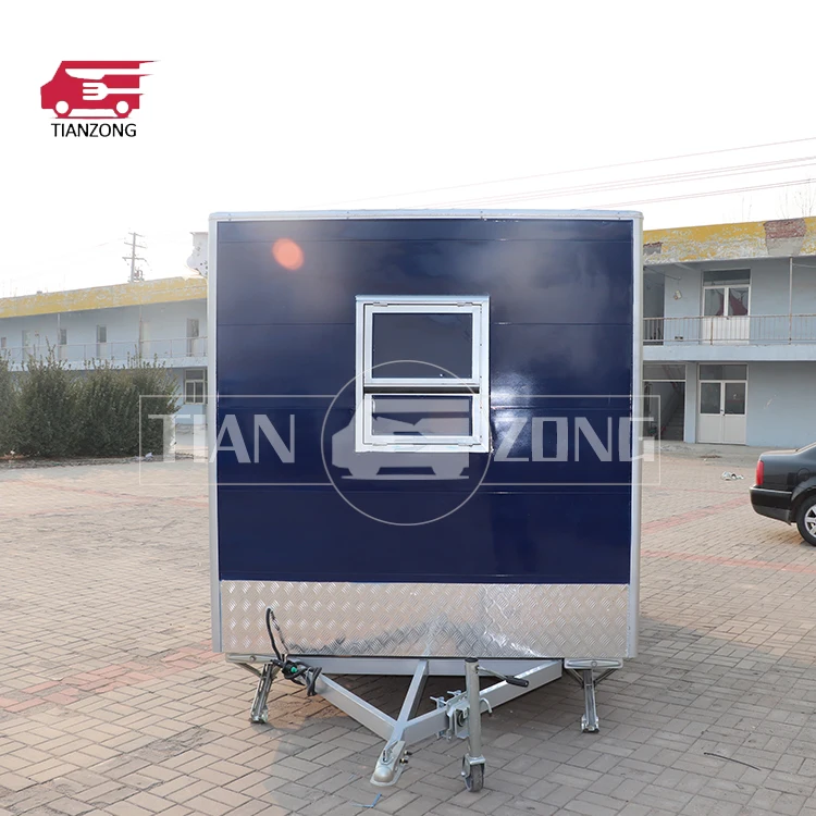 CE certified sno cone trailer food trailers fully equipped mobile food truck for vending