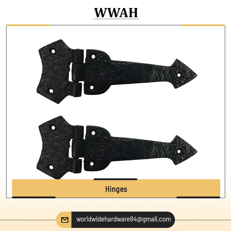 Customized Decorative Antique Brass/Cast Iron Door Hinges Best Quality Hardware Screw Window Hinges for Sale