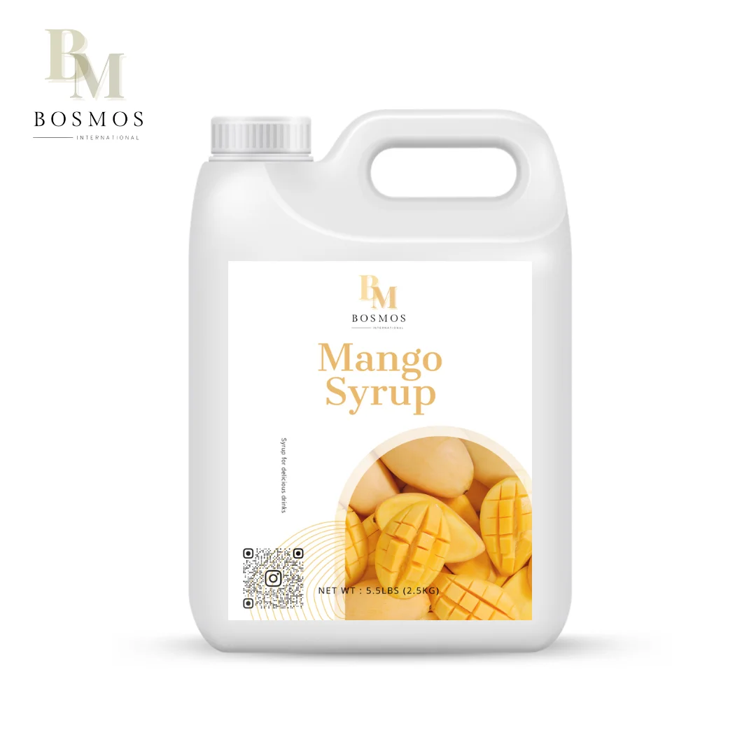 Bosmos_ Mango Syrup 2.5kg - Best Taiwan Bubble Tea Supplier, Concentrate Syrup bubble tea