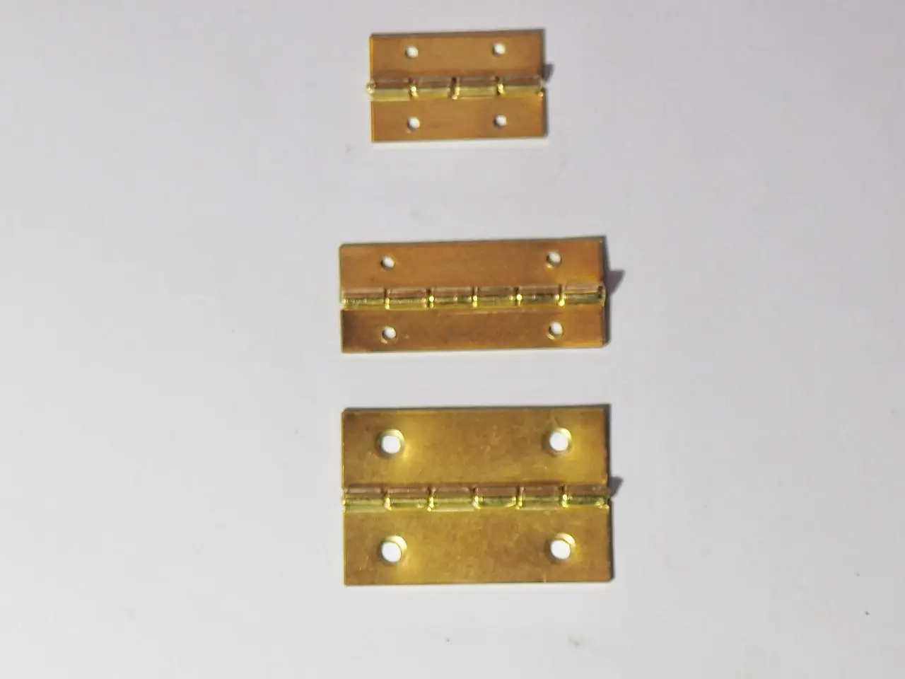 Italian Production - Heavy Duty Easy installation Hinge with Holes for Boxes and Wooden cases Box 10pcs 15x15 -