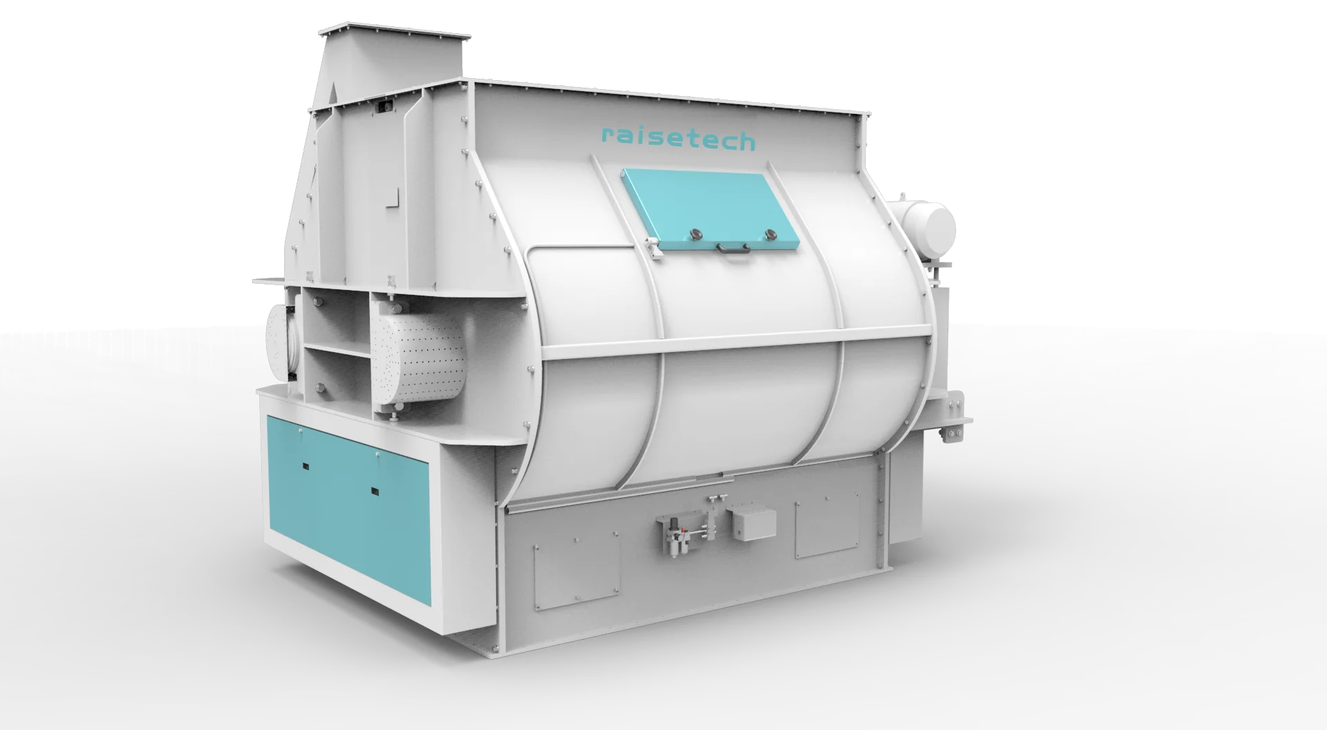 chicken cattle goat sheep feed mixer SLHS Double shaft  animal mixer for mixing feed materials  for poultry  livestock