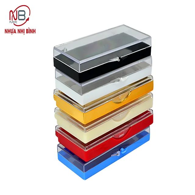 Фабричный логотип Лидер продаж роскошная красочная пластиковая упаковочная коробка для ресниц пустые накладные ресницы с прозрачной крышкой