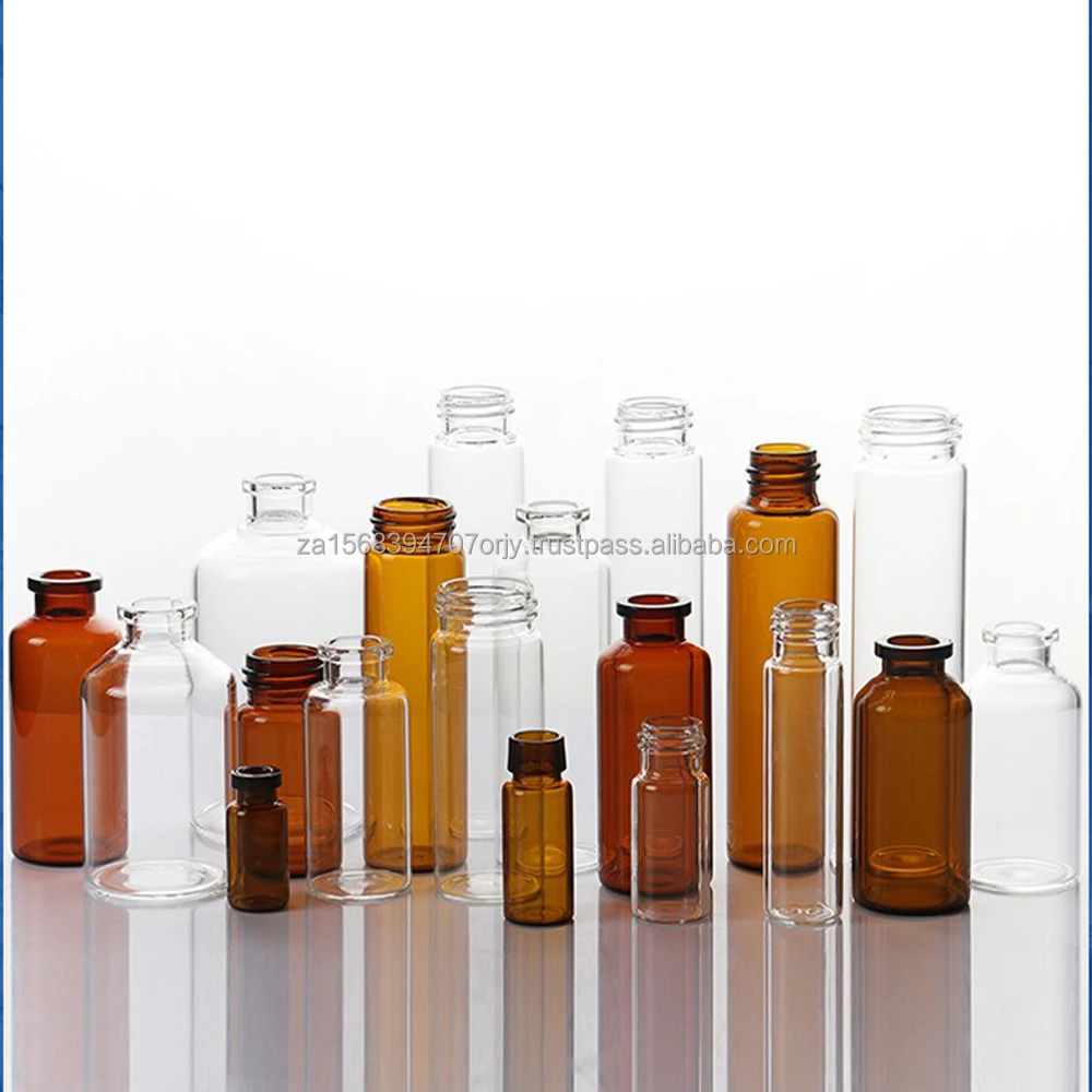 7ml 10ml 15ml 20ml 50ml 100ml 250ml clear medical borosilicate custom moulded glass bottle supplier