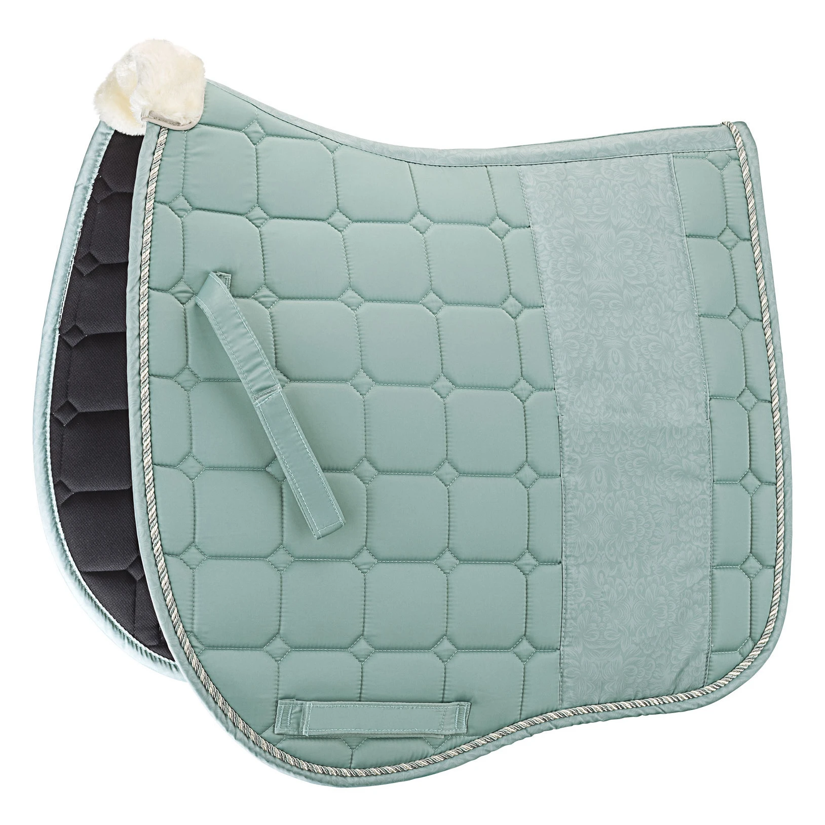 Custom Satin Fabric English Dressage Saddle Pad High Quality Horse Riding Products Equine Equestrian Saddle Mats For Horses