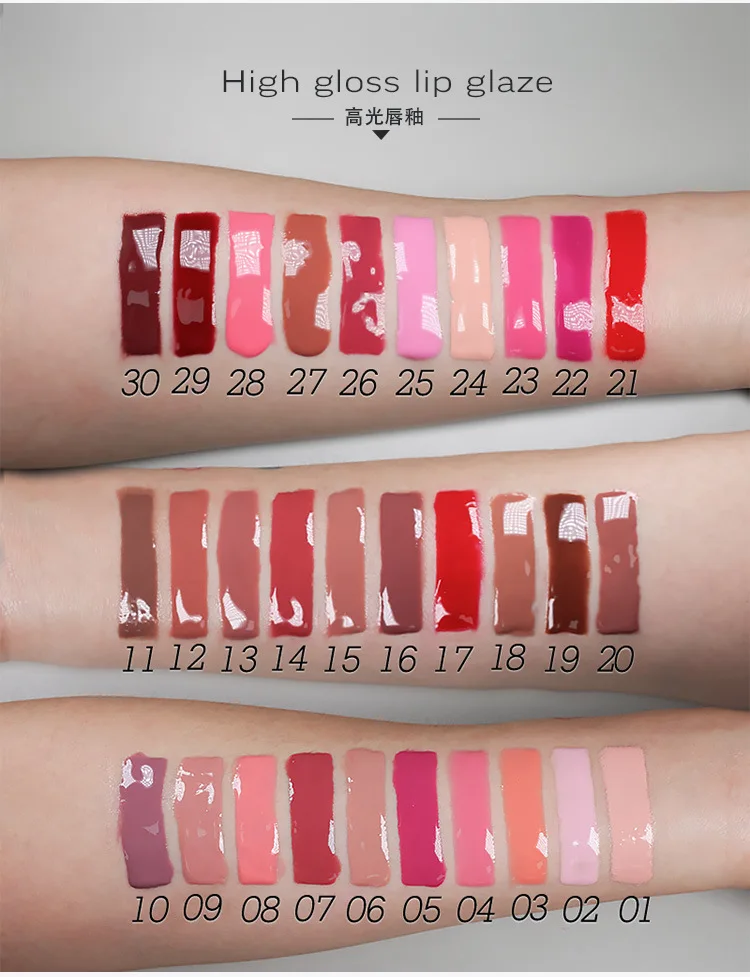 ODM&OEM 2 in 1 Makeup diamond crystal Lipgloss Set With Packaging Box Nude Liquid Lipstick brown lip liner set