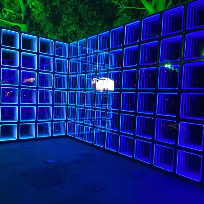 Infinity Mirror 3d Led Dance Floor For DJ Stage Disco Event Wedding Club Decorations