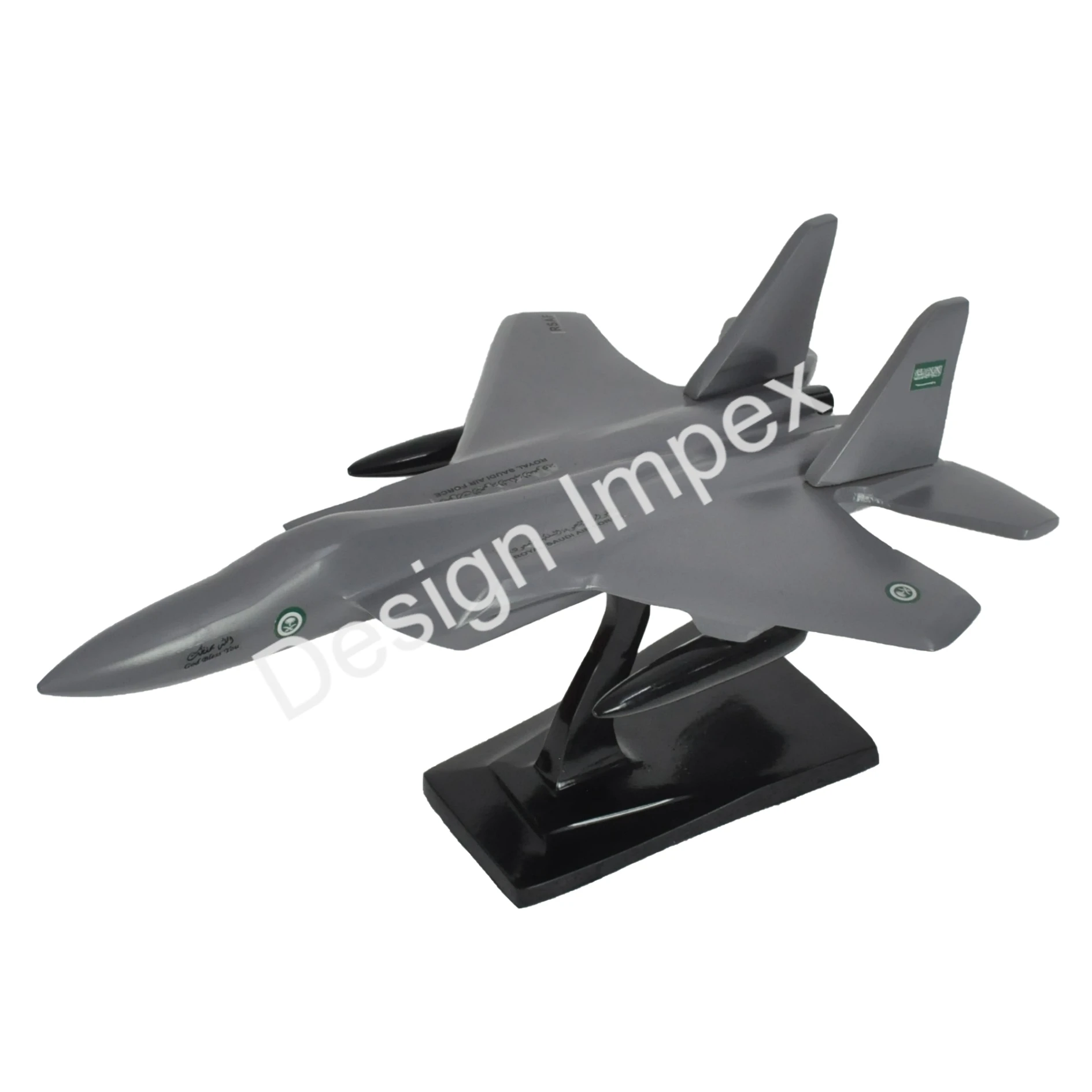 F 15 моделей самолетов Eagle Royal Саудовская Аравия истребитель и модель самолета с порошковым покрытием 13 дюймов серого алюминия лучшие цены