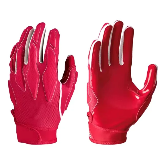 Wholesale Custom Design American Football Gloves Comfortable Sticky Grip with Many Color Options OEM and ODM Service sports