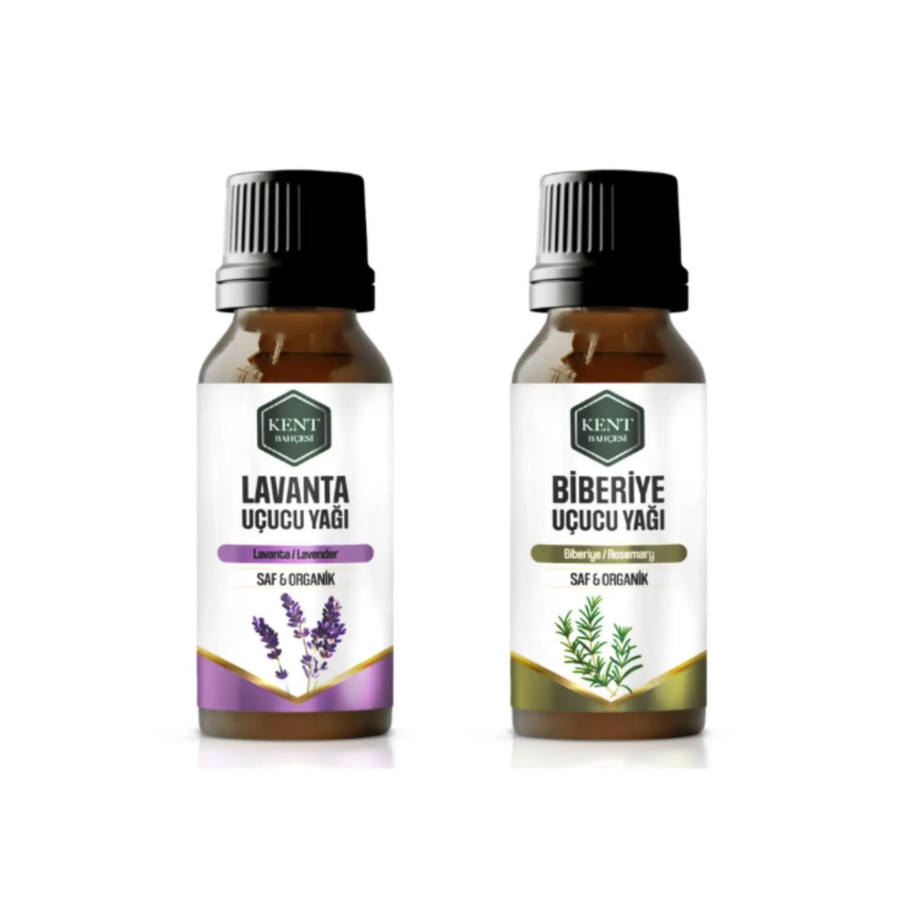 2 Piece 10ml 100% Pure Natural and Additive-Free Essential Oil Set-Lavender Rosemary Plant Extracts