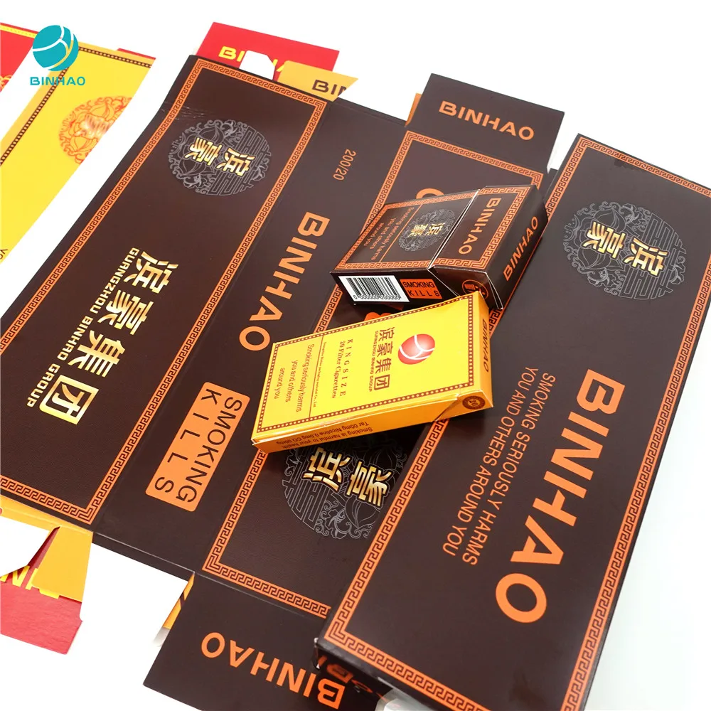 China Tobacco Grade Hlp2 Machine Use Pieces Cigarette Paperboard Cases