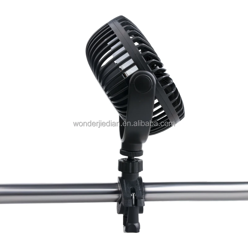 4000mAh Stroller Fan 360 Rotation Mini Portable Fan for Treadmill Bike Mini Fan with 1.5m USB C Cable