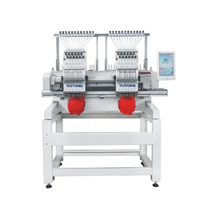 2 heads embroidery machine embroidery making machine c0mputer embroidery machine 10 needle for sale