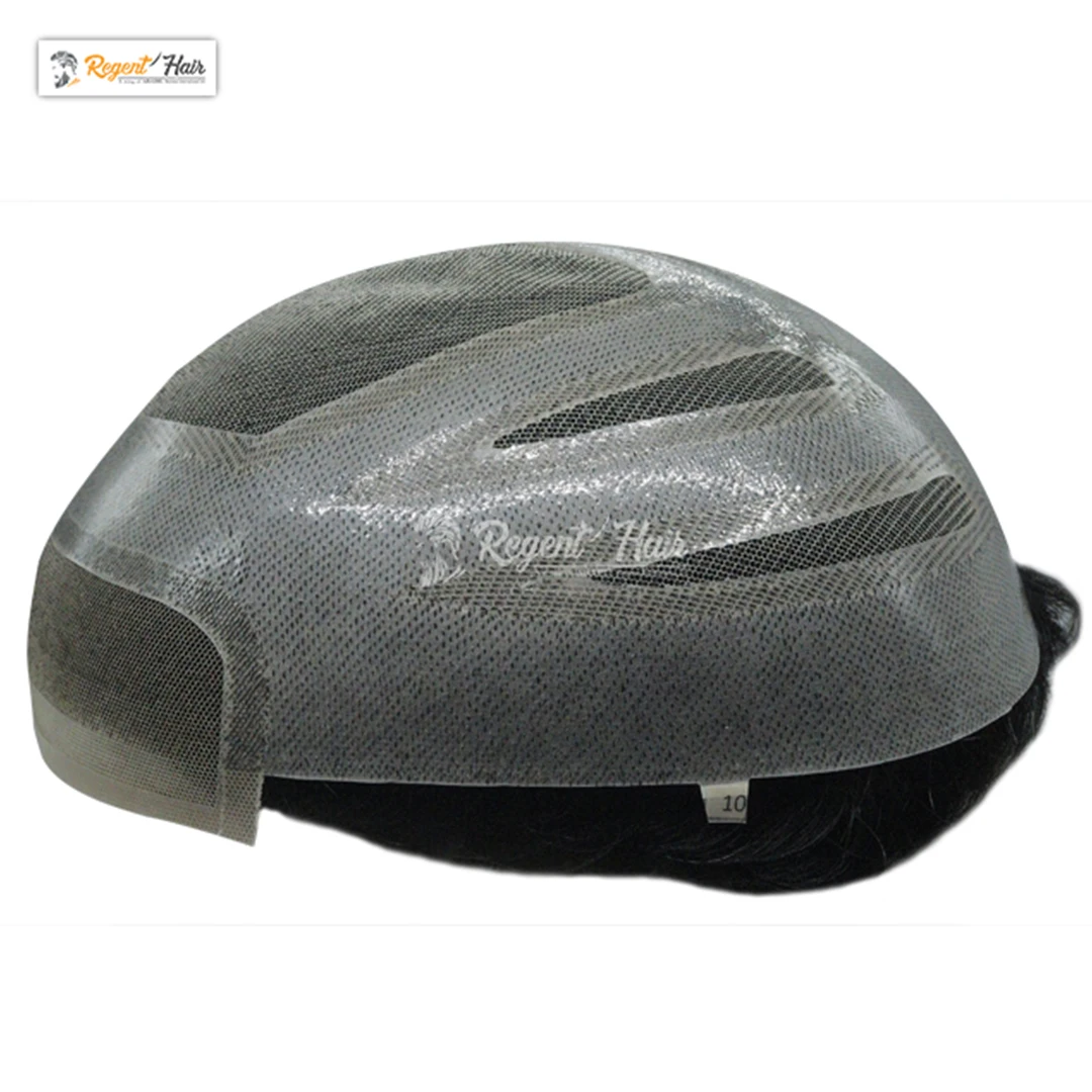 Hot Selling Human Hair 100% Men Toupee Piece For Men V Style Front Toupee Wig Hair With Thin Skin Base Export From Bangladesh