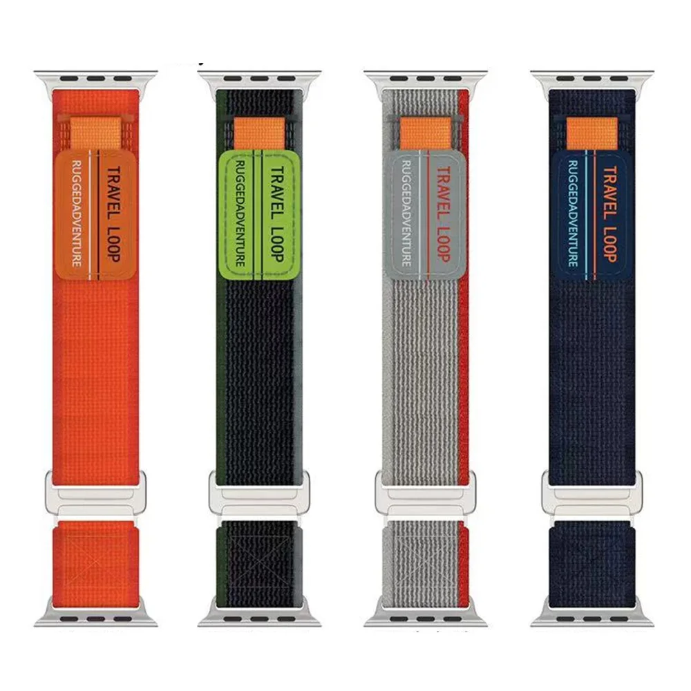 New Designer Exclusive Fabric Breathable Nylon Coolyep For Apple Watch Bands Series 8 7 SE 40 MM Ultra 49mm Trail Loop Strap