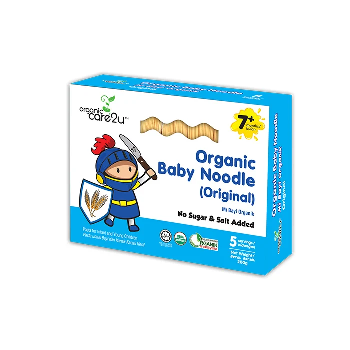High Nutrition Quick Preparation Organic Original Baby Stick Noodle 4 Inches No Sugar and Salt Added