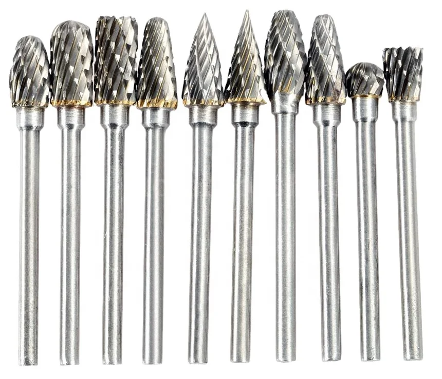 High Quality And Powerful Carbide Rotary Burr File Manufacturers Solid Tungsten Carbide Burr Cutter Sets