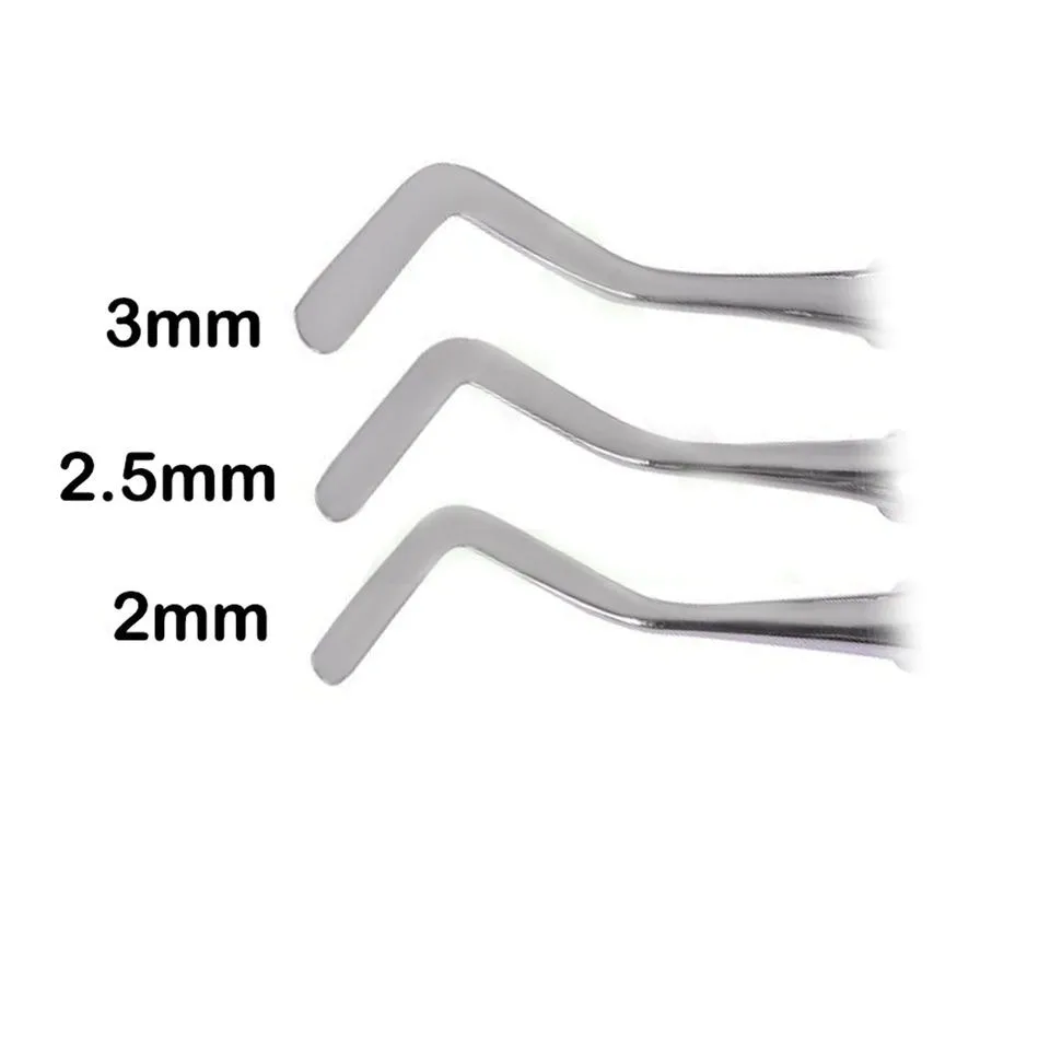 Medical Hand Instruments Stainless Steel Dental Heidman Spatula 3 Pcs Set 2mm,2.5mm,3mm Plastic Composite Filling Instruments