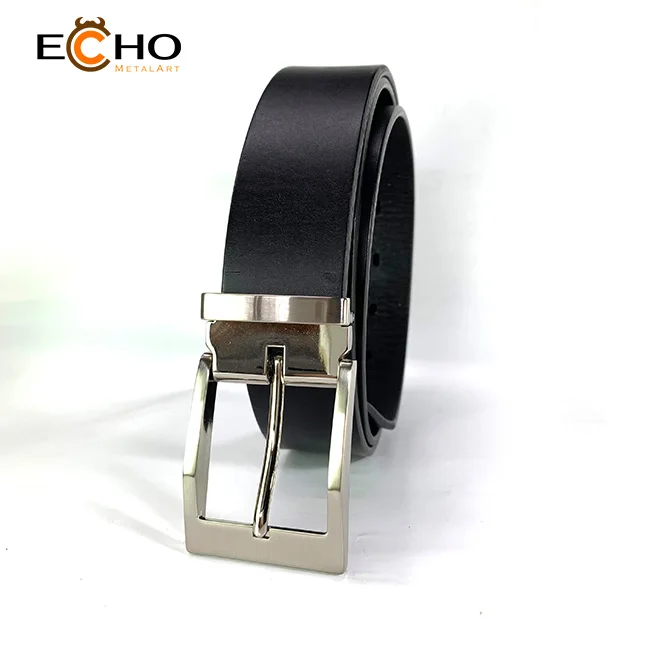 Classical 35mm pin buckle with nickel finish for office