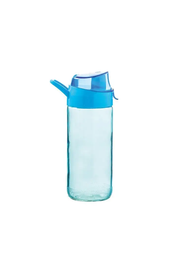 Glass Water Pitcher  Carafe Water Bottle with Handle Bottle Glass Wedding Party Quality Water Glass Crystal Jug with Lid Colorfu