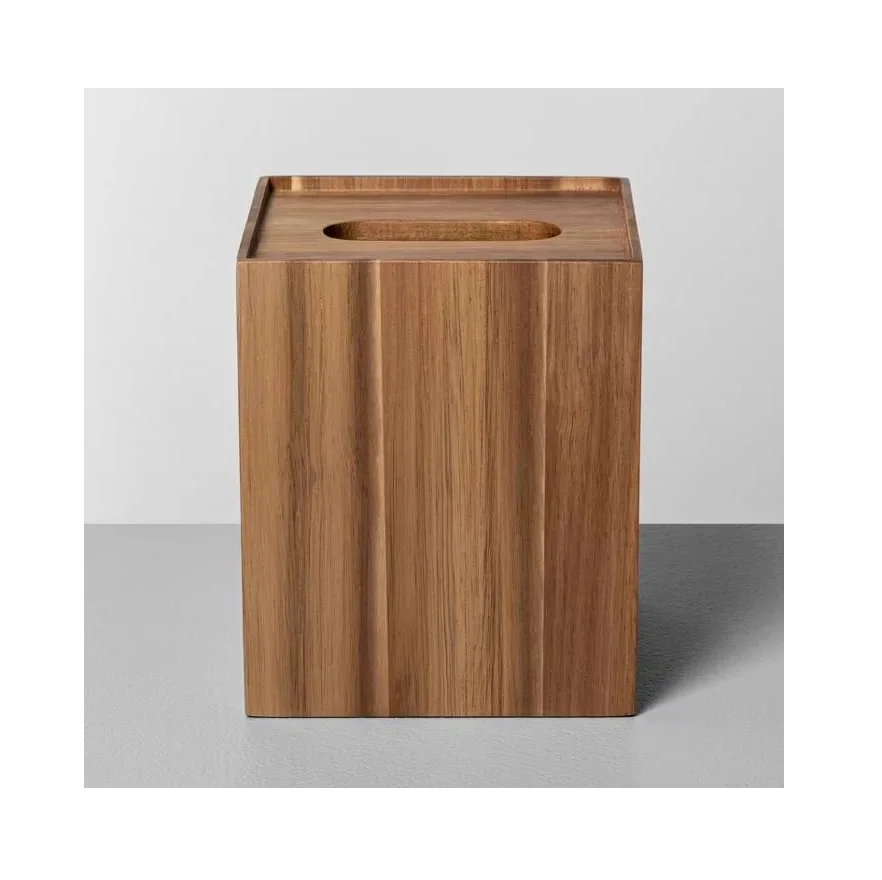 Rectangular Wooden Tissue Paper napkin Box Household Office Holder mango wood Tissue box at best selling Upcoming Product
