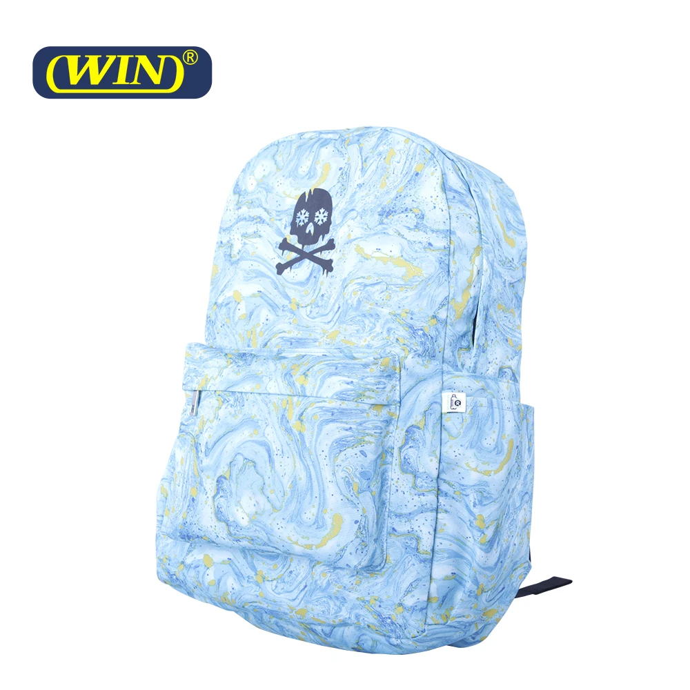 Hot Sales Custom Printing RPET 600D Waterproof School Backpack Bag