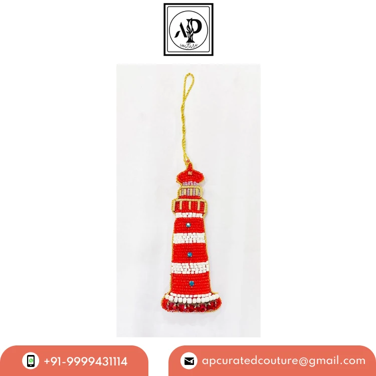High Quality Festive & Party Supplies Embroidered Christmas Tree Decoration Hangings Ornaments from Indian Exporter