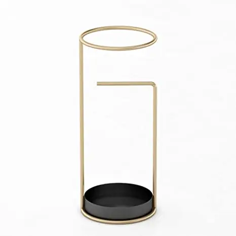 Handmade wrought iron umbrella stand black color customized shape and size umbrella stand Hotel Indoor & Outdoor