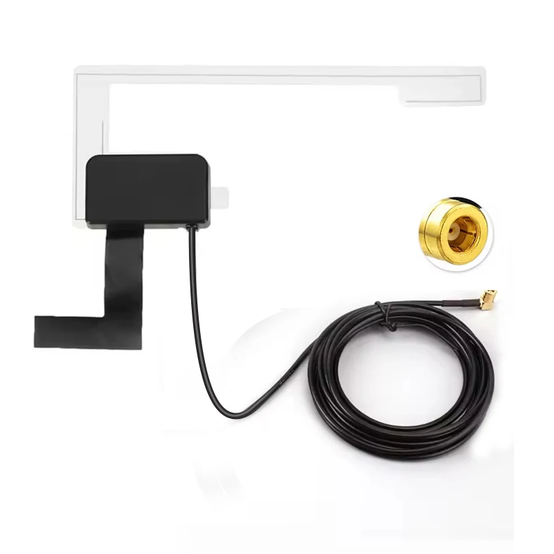 Universal DAB Digital Car FM Radio Aerial Antenna SMB Plug Glass Mount VHF UHF 18Dbi AM FM Patch Automobile Antenna