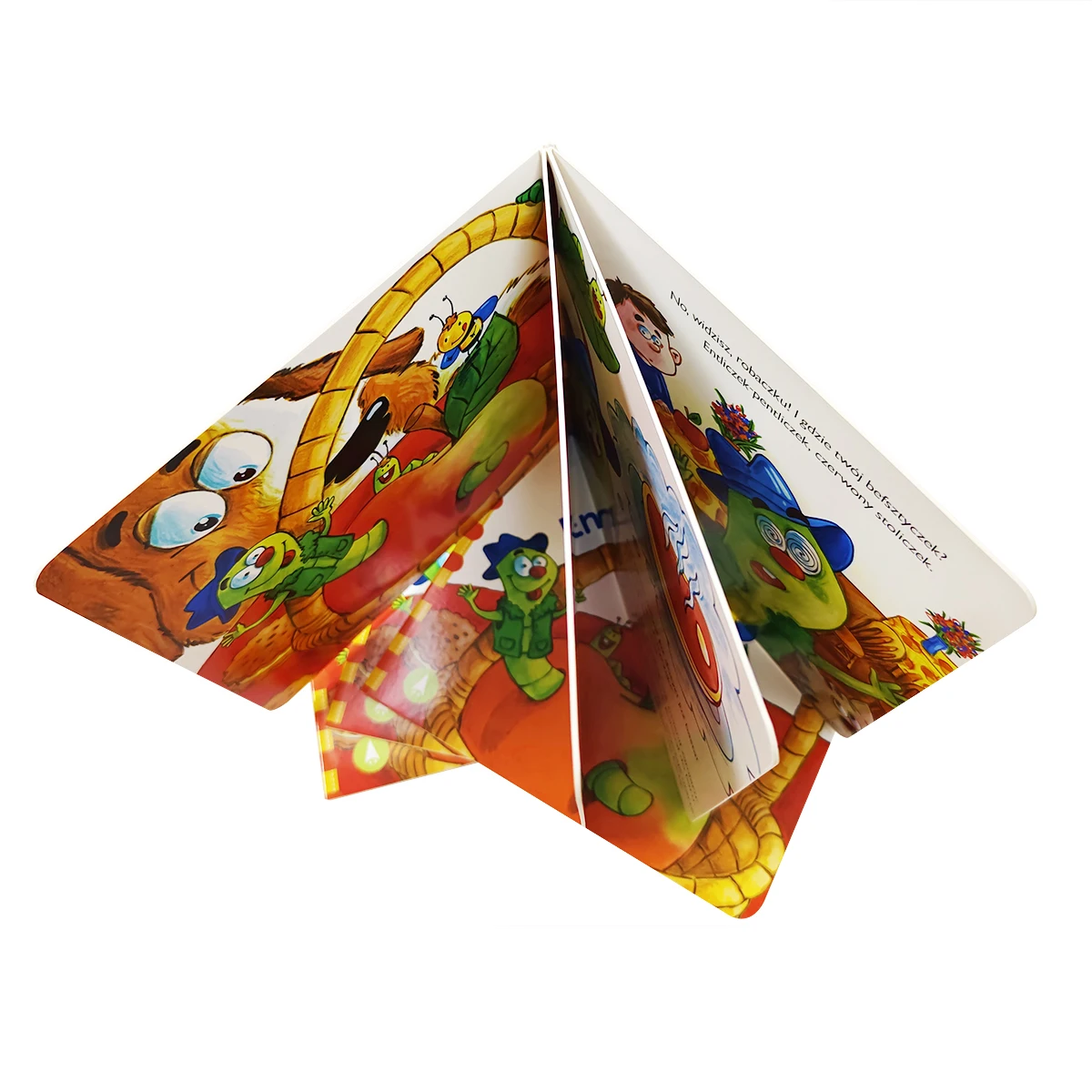Print On Demand Custom Cheap Publishing Services Hardcover Board Kids Children Book Printing