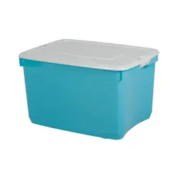 Space saving Colorful Creative Durable Trendy Color Plastic Large Storage Box Container Storage With Lid W580 x D420 x H350 mm