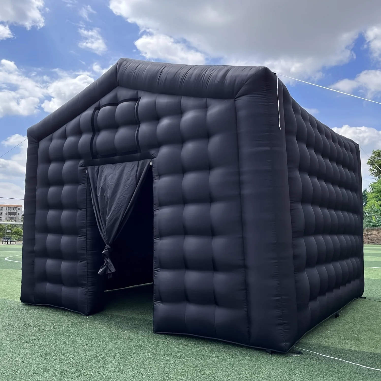 Xsnell Durable custom black inflatable Nightclub party tent, 17x16x14 feet
