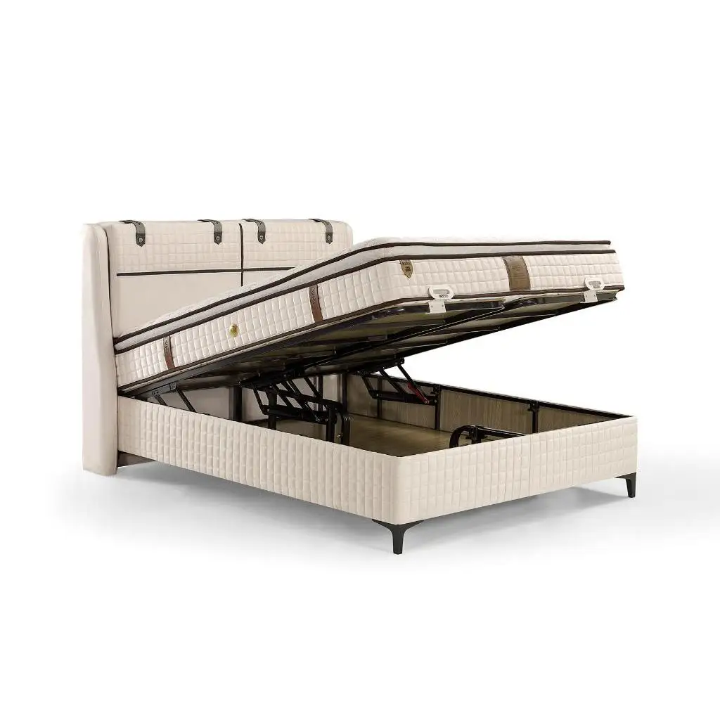 MD Story 180x200 Double Bed Base, Headboard Set GM1161